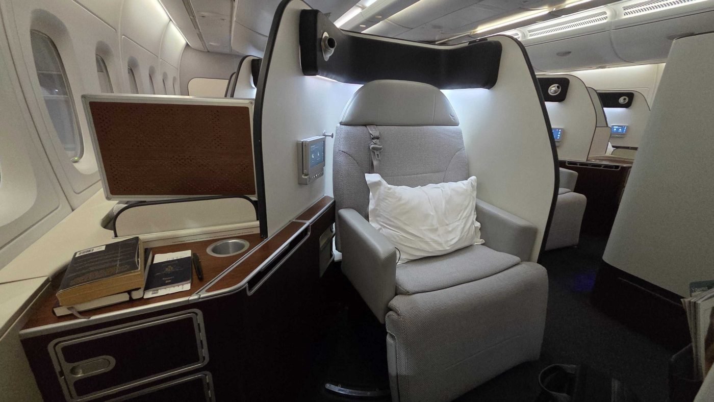 Qantas First designed by David Caon