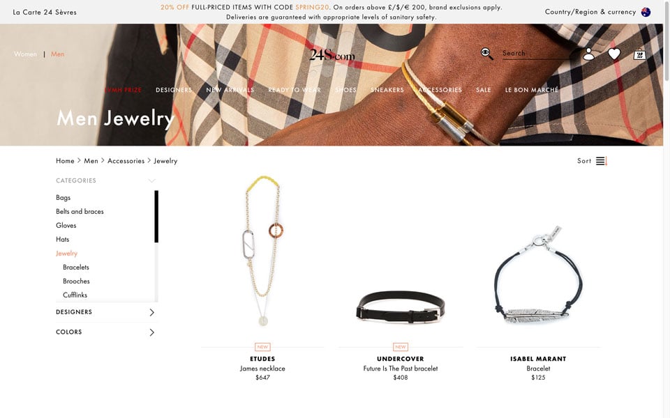 24s online jewellery store