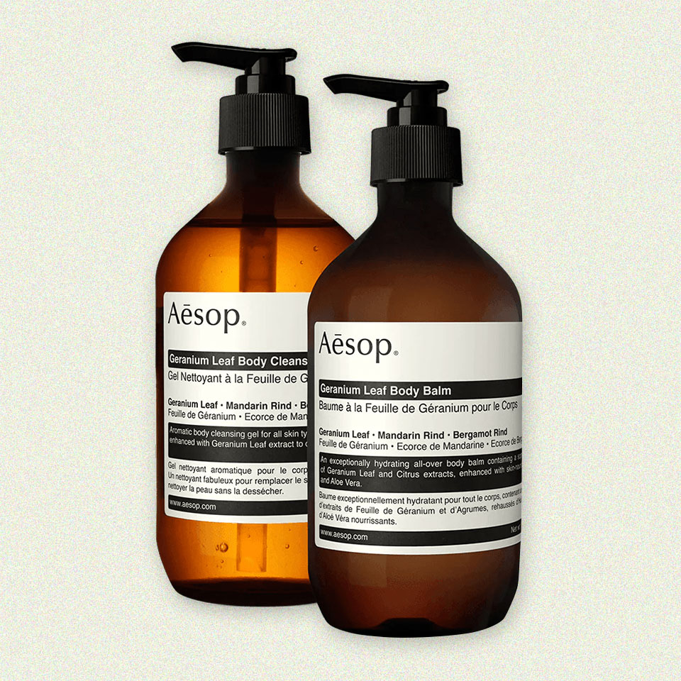 Aēsop's Geranium Leaf Duet