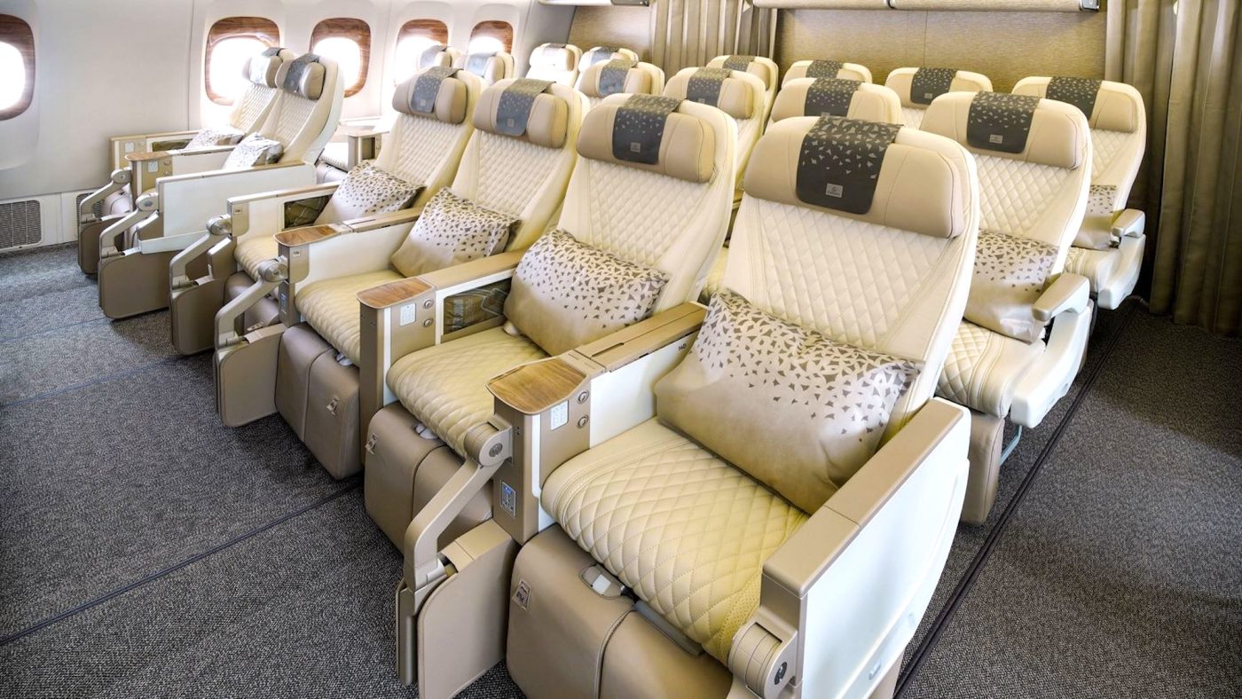 Emirates 777 premium economy class