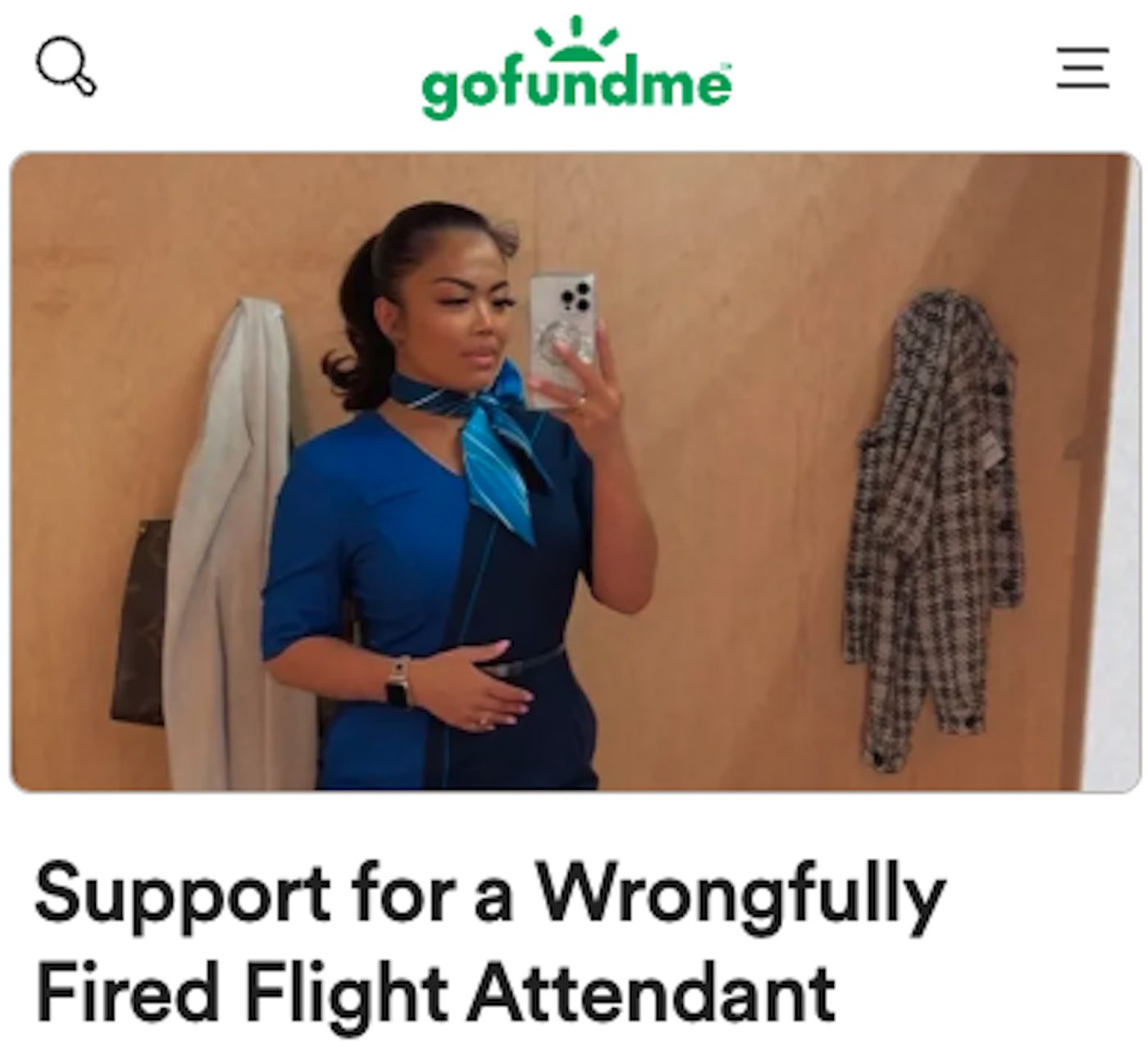 Alaska Air Attendant GoFundMe