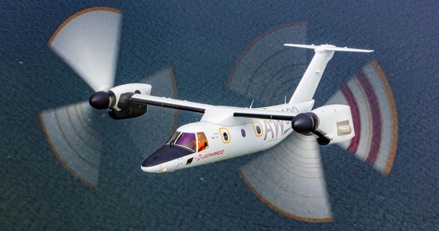 The Leonardo AW609 Tiltrotor helicopter