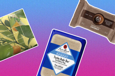 Three soaps: Jo Malone, Jack Black, Body Shop.
