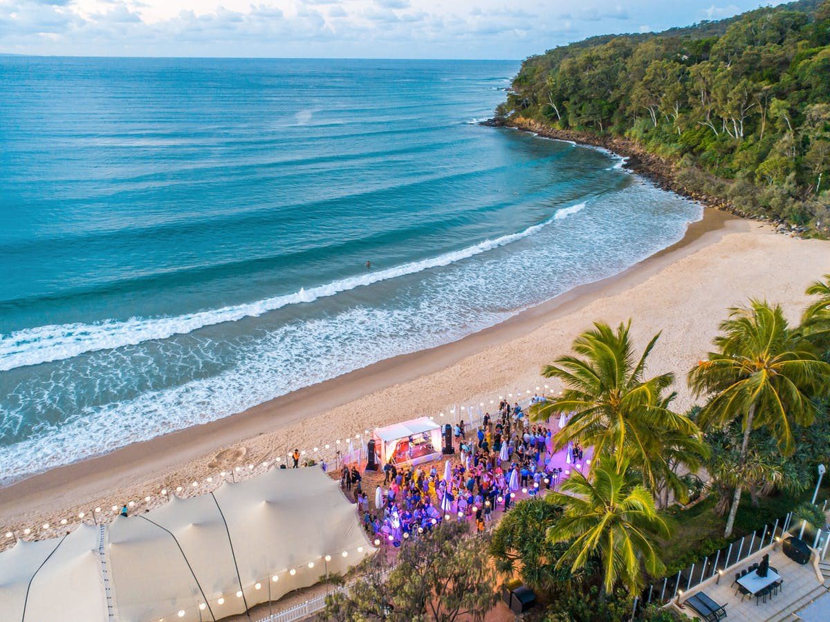 Rock Salt Noosa hosts vibrant beach party.