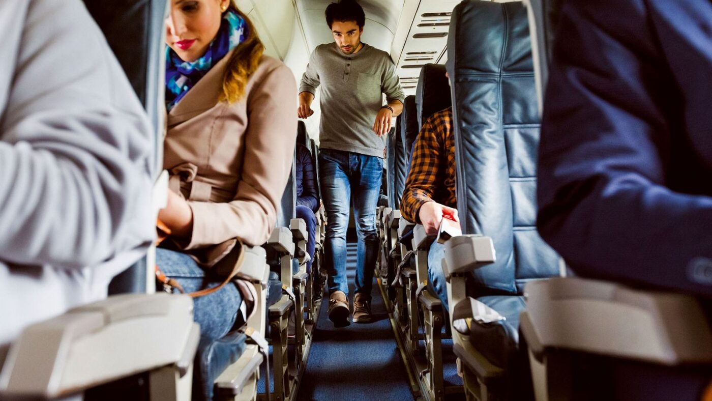 A crowded flight.