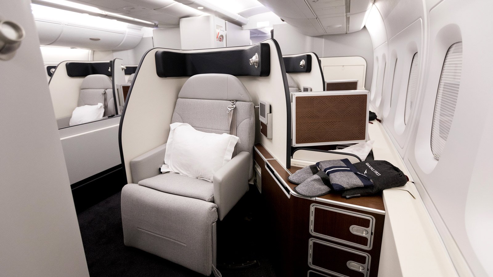 Qantas A380 First Class luxury returns extravagantly.