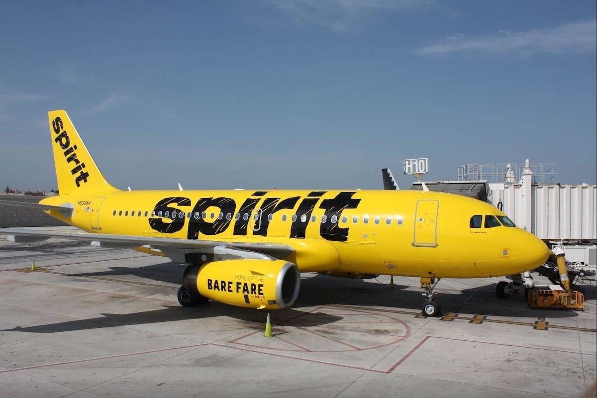 Spirit Airlines plane grounded; man banned from route.