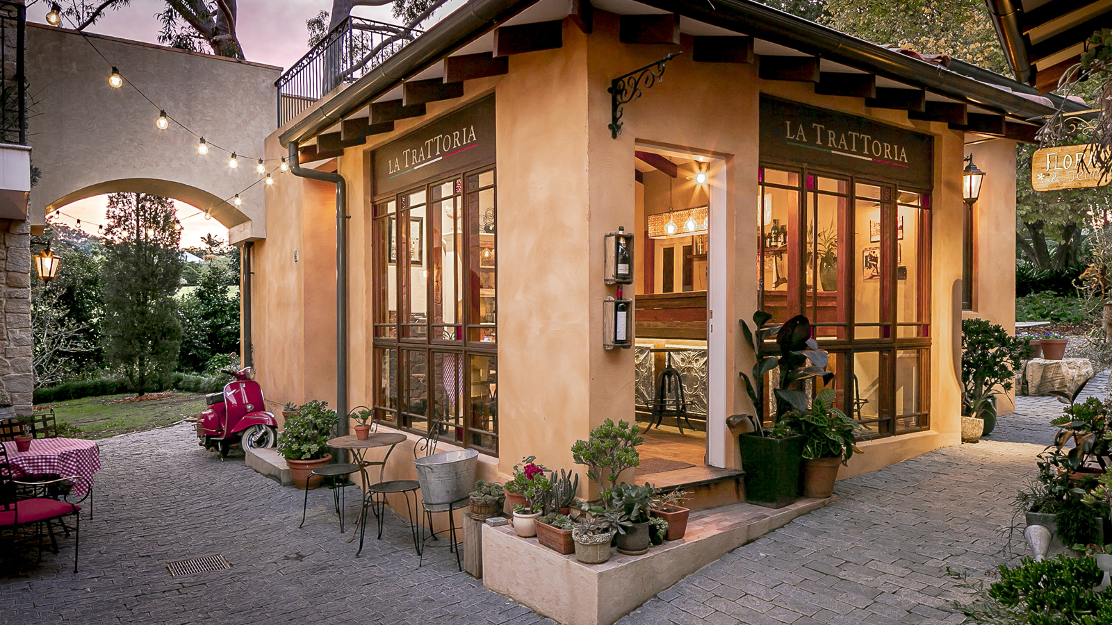 La Trattoria" in Sydney resembles charming Italian village.