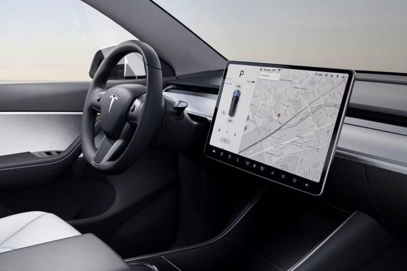 Tesla Model Y Screen