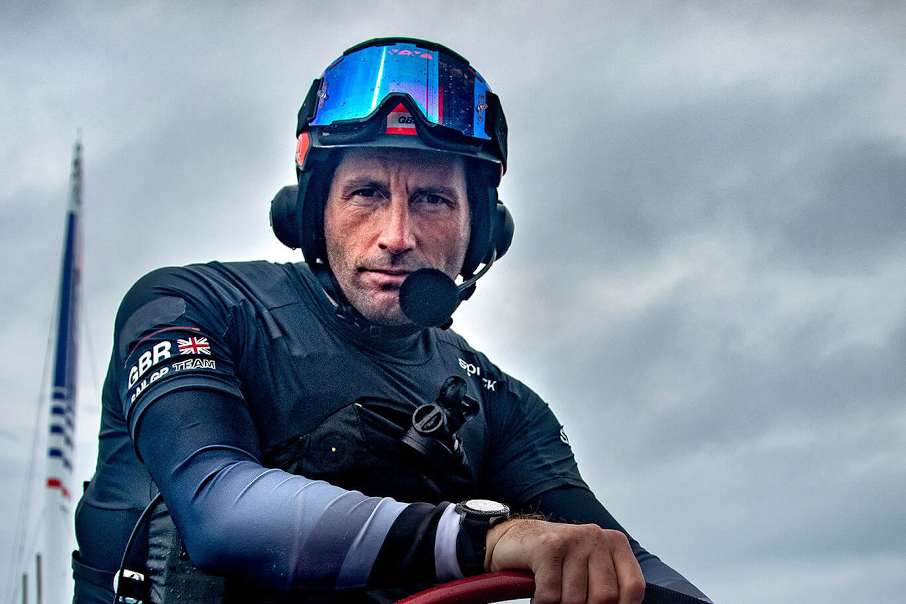 Sailor in GBR gear, Rolex, blue visor.