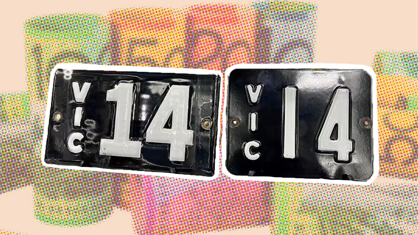 Vintage "VIC 14" plate sold for $2.2M.