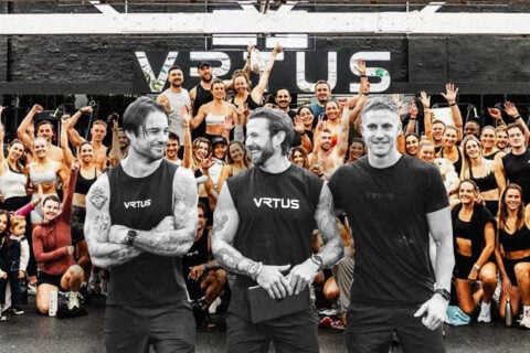 VRTUS gym group photo in Sydney gym.