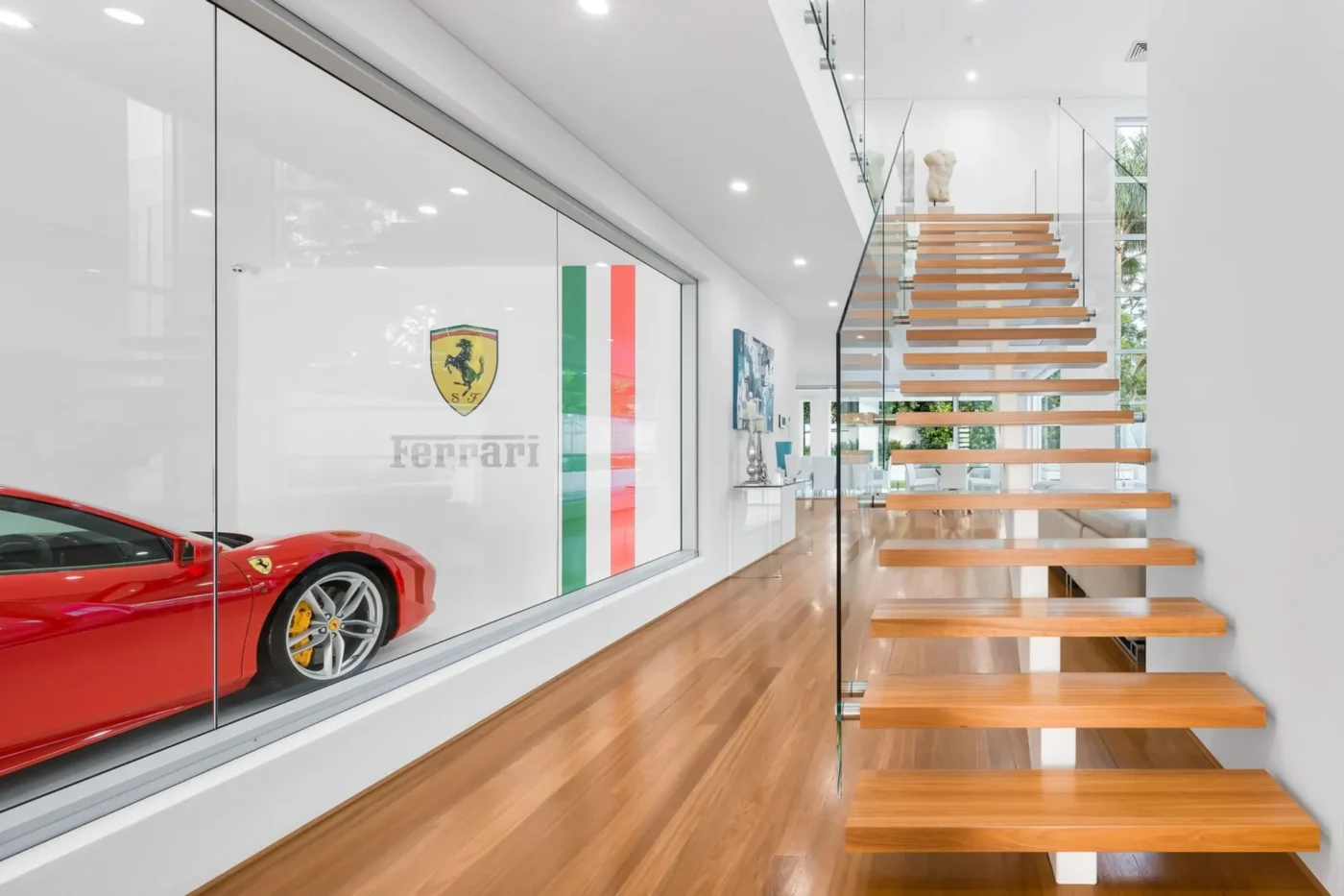 Multi-million dollar home with Ferrari viewing area
